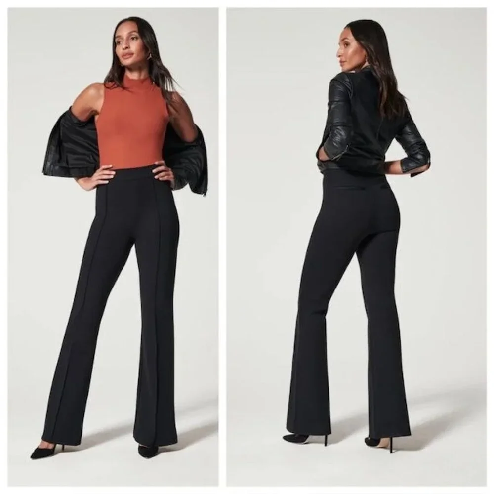NWT SPANX PerfectFit Ponte Flare Pants Black, Size 1X Tall - Picture 11 of 12